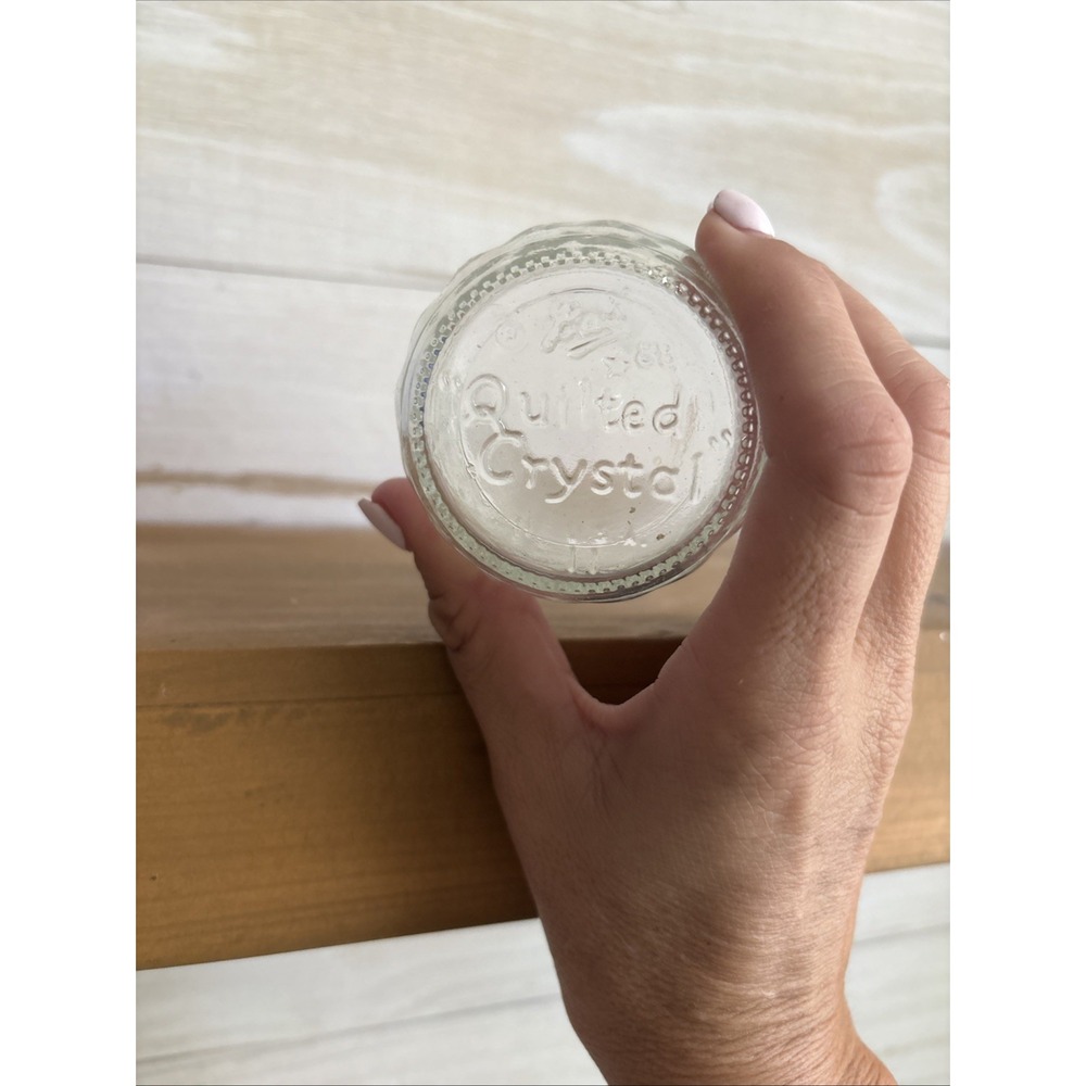 Vintage Ball Quilted Crystal 12oz Canning Jelly Jars Discontinued